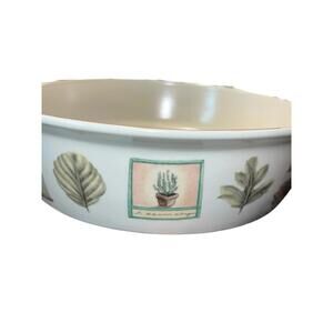 Pfaltzgraff Naturewood (RETIRED pattern) Vegetable Bowl In Cream‎ And Green